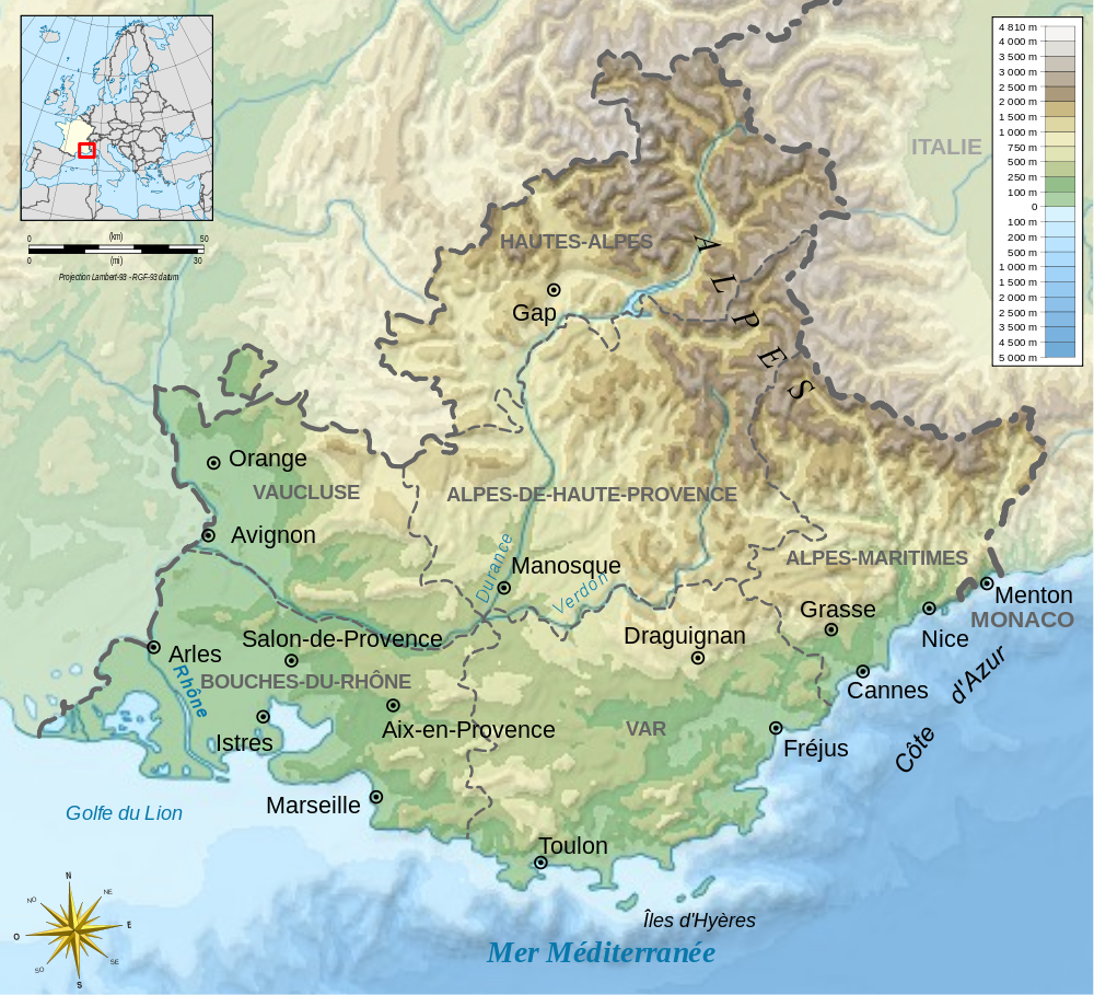 Carte Provence