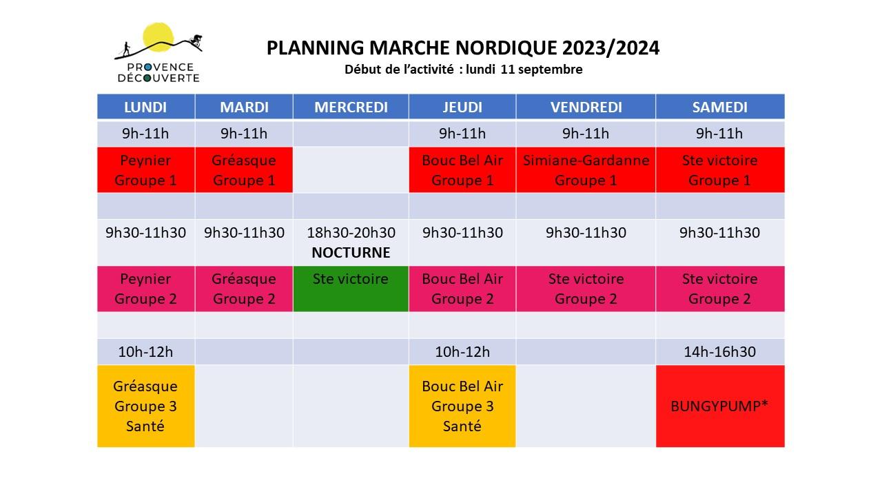 Programme marchenordique 2024